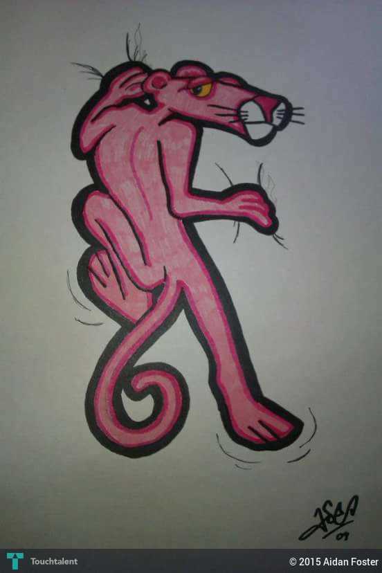 pink panther tattoo design sketching aidan foster pink panther tattoo design sketching aidan foster